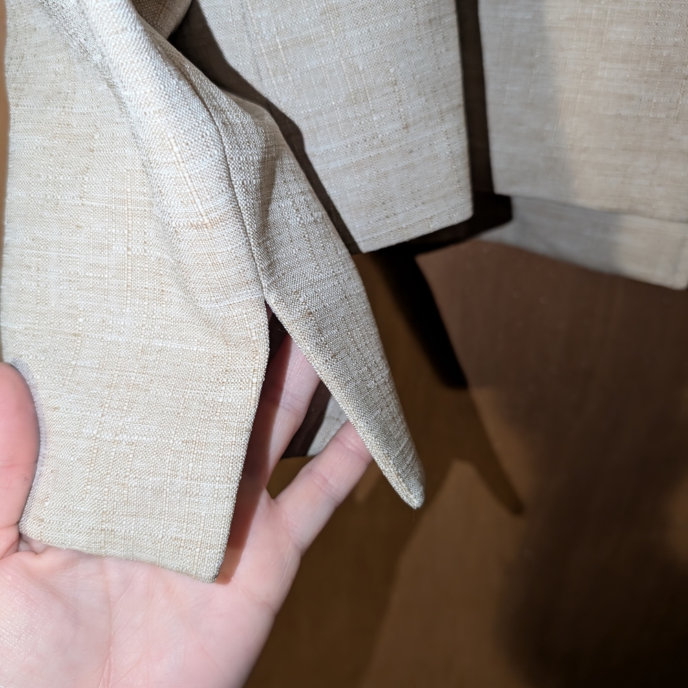 Women's Beige Blazer and Skirt Set - Picture 7 of 13